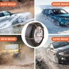 Snow Chains, 225-295mm Universal Tire Chains for Car, SUV, RV,