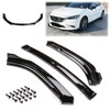 EZAUTO WRAP 3PCS Gloss Black Front Bumper Lip Body Kit