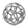 Homeroots Light Gray Metal Hollow Orb Sculpture