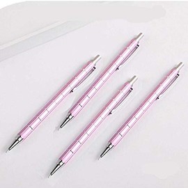 BE-TOOL 0.5mm Mechanical Pencil, 4PCS 0.5mm Metal Mechanical Pencil Beautiful Colors Automatic Pencil for School Supplies, Work Writing and Drawing（Pink）