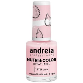 Andreia Professional NutriColor NC21 Milky Pink Breathable Vegan Nail Polish 10.5 ml