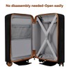 AzulHome Clear Luggage Cover Protectors For Suitcase Transparent PVC Suitcase