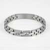 Feifuli Men's Stainless Steel Bracelet 7.3-8.7 Inches Solid Thick Chain