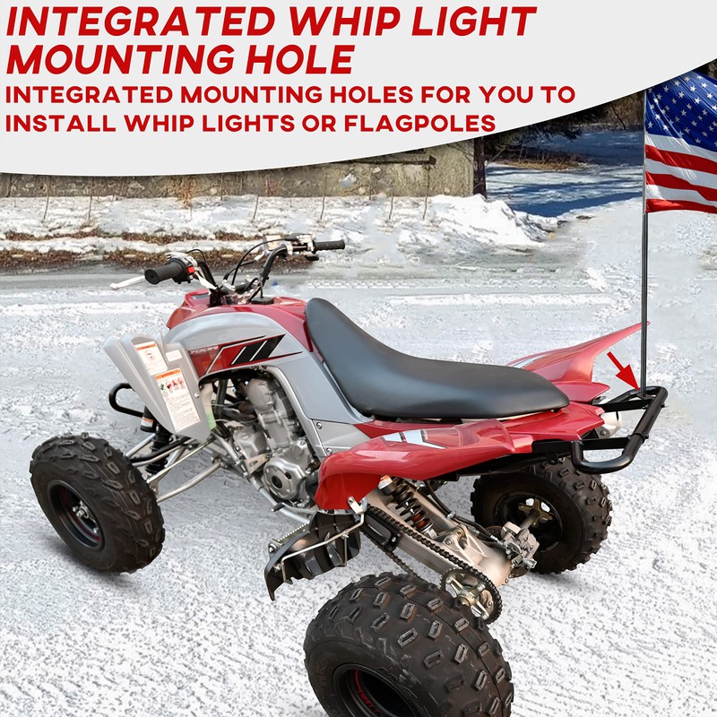 SAUTVS Rear Wide Grab Bar Bumper Assembly Kit for Yamaha