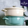 Keltum 5.3QT Enameled Dutch Oven, Cream
