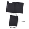 Operitacx 2pcs Folding Clipboards with Two Clips Portable Document Organizer
