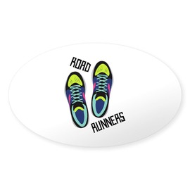 CafePress Road Runners Sticker Oval Car Bumper Sticker(10-Pack)