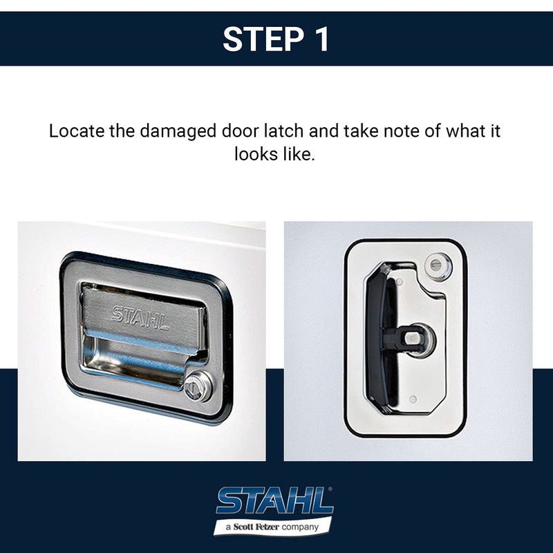 Stahl - 62013-001-KIT - Replacement Rivet-On Rotary Paddle Latch Kit