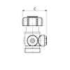 Simplex F10005 Single Tube Tap Block G 3⁄4 Inch M