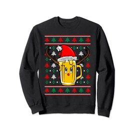 Reindeer Funny Reindeer Beer Christmas Xmas Sweatshirt