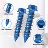 100PCS Concrete Screws Assortment Kit, 1/4" x1-1/4 Masonry Screws with