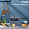 Vinchef Nonstick Deep Frying Pan Saute Pan with Lid, 10in/3Qt