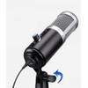 System-S Condenser Microphone USB Connection with Stand in Black