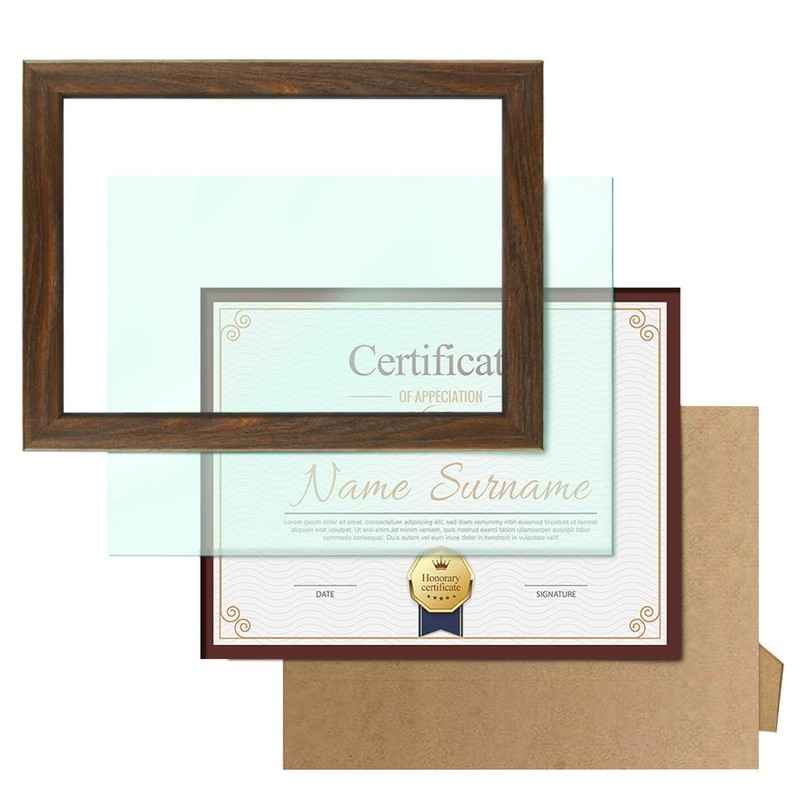 Schliersee 8.5x11 Certificate Picture Frames Diploma Document Picture Frames Tempered