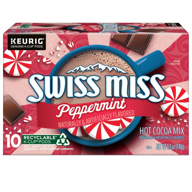 Swiss Miss Milk Hot Cocoa K Cup Pods 10 Count