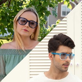 TJUTR Photochromic Sunglasses for Men Women, Polycarbonate Lens & AR Coating, UV400 Transition Blue Light Blocking Glasses