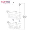 SWTYMIKI Shower Caddy Hanging Organizer - Over the Door Shower