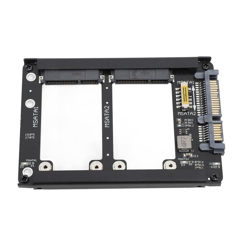 Dual Msata SSD to 2.5inch SATA III Adapter 6Gbps Supports