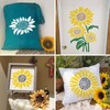 6 Pcs Large Sunflower Stencil for Painting on Wood Flower