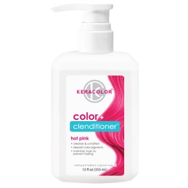 KERACOLOR Keracolor Clenditioner HOT PINK Hair Dye - Semi Permanent Hair Color Depositing Conditioner, Cruelty-free, 12 Fl. Oz.