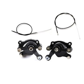 ICONSPORTSS Front and Rear Disc Brake Caliper & Brake Cable for 47cc 49cc Dirt Mini Pocket Bike Scooter ATV Quad Buggy Go Kart