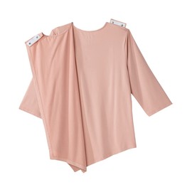 Women’s Open-Back Adaptive Asymmetrical Hem Top - Chalk Pink MED