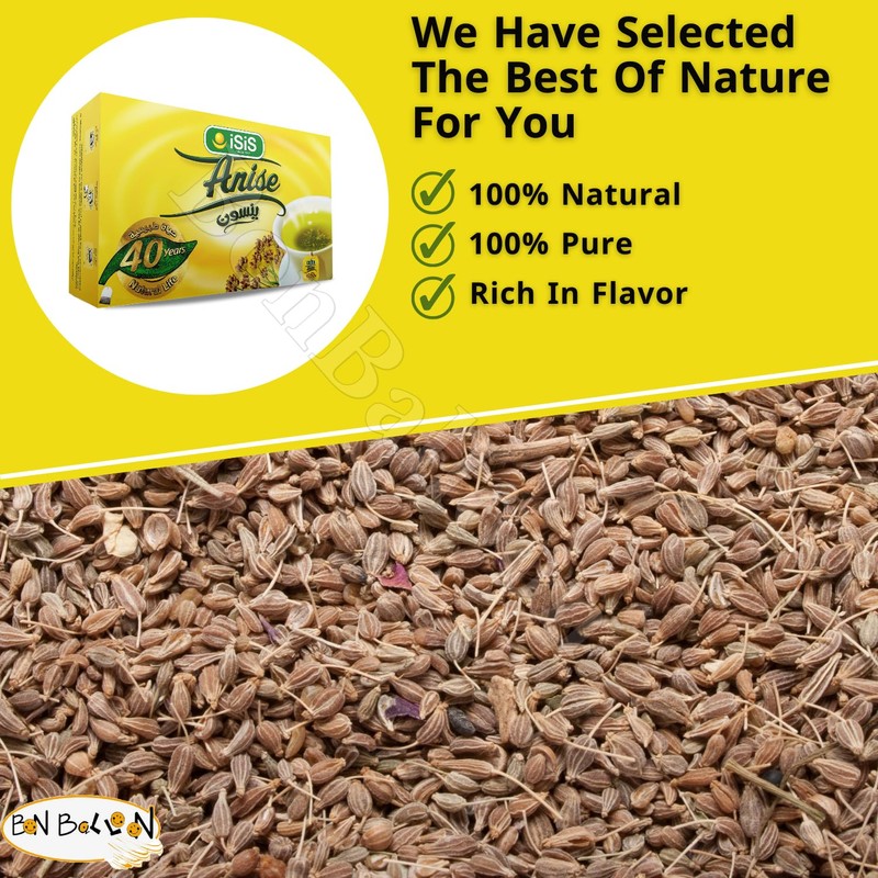 BonBalloon Isis Herbal Tea Organic Natural Egyptian Anise Tea Flower