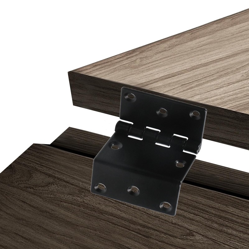 MY MIRONEY Black Offset Hinge - 4pcs Half Surface Hingle