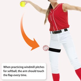 FEYRUN Perfect Circle Softball Pitching Training Aid (Red)