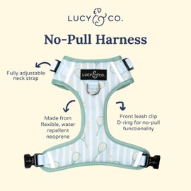 Lucy & Co. The Match Point No-Pull Dog Harness – Size Medium – Vest to Stop Pulling & Walk Easy – Comfortable Leash Training Product w/Adjustable Chest & Neck Straps
