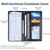 MHJY Checkbook Covers for Personal Checkbook, RFID Blocking Checkbook Holder