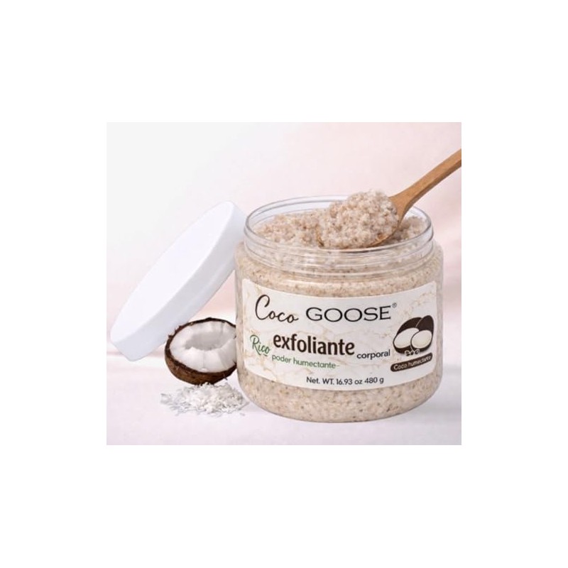 GOOSE Body Scrub Exfoliante Corporal 480 g – Coco, Piel