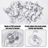 SLEEKEE 40 Transparent Suction Cup Hooks with 4 cm Diameter
