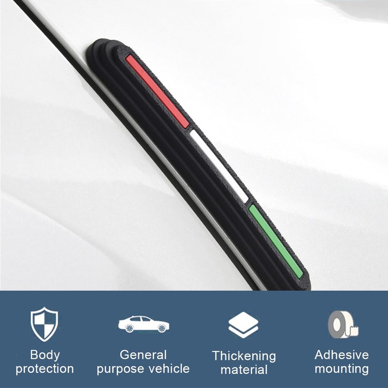 4 Pcs Door Edge Protector Bumper Sticker Car Collision Protector
