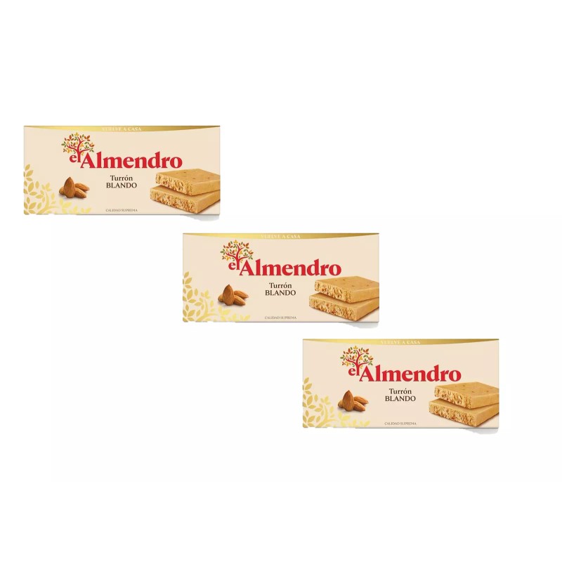 El Almendro 3 Pack Of El Almendro Soft Almond Turron