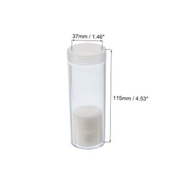 PATIKIL Round Coin Tubes, 5 Pack Coin Storage Tubes with Storage Box Plastic Coin Holders Containers Fit 30mm Coins for Collection Supplies, Clear