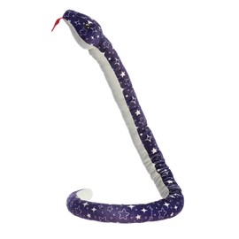 Aurora® Playful Snake Kusheez™ Midnight Sky Stuffed Animal - Eye-Catching Designs - Versatile Fun - Purple 51 Inches