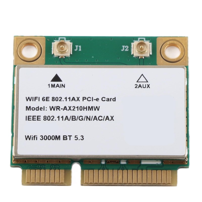 Yunseity AX210HMW WiFi 6E Wireless Card Tri-Band 802.11 A/B/G/N/AC/AX Half