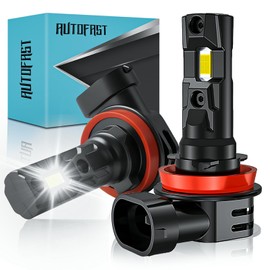 AUTOFAST H11 Led Bombillas Coche, 240W 32000LM 6500k Focos Led H11/H8/H9 para Faros e Iluminacion, Luces Led para Carro 1:1 Tamaño De Reemplazo De Halógena, Blanco Luz Baja O Antiniebla - 2 Piezas