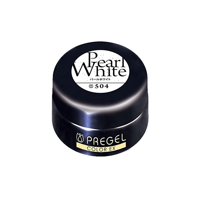 Prigel Gel Nail Color EX Pearl White 504