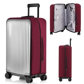 Veki Suitcase Covers with a Zip, red