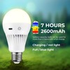Rechargeable Light Bulbs with Remote, 3 Colors Shift + Dimmable