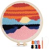 SOFPLATE Yarn Punch Needle Set Punch Needle Embroidery Sets with