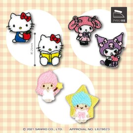 KIYOHARA RIO-3002 Sanrio Characters Mini Patch Iron On MM My Melody Pack of 2