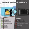 0.23 Cubic Feet Safe Box, Small Safe W/Fireproof Bag, Keys