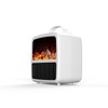 2nd Generation Mini Electric Space Heater with 3D Flames, Portable