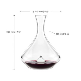 Stölzle Lausitz Fire Decanter Vino 375 ml – Elegante Caraffa in Cristallo Soffiato a Mano – Perfetta per Vino Rosso – Resistente, Lavabile in Lavastoviglie, Qualità Tedesca Artigianale