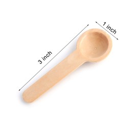 Tebery 60 Pcs Mini Wooden Spoons Small Bath Salt Spoon Candy Spoon Baby Spoon for Spice Jars Seasoning Honey Coffee