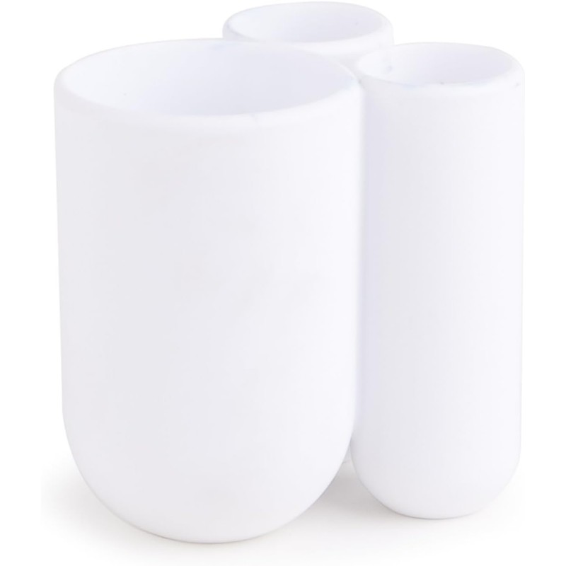 Umbra Touch Sujetador para Cepillo de Dientes, Blanco White
