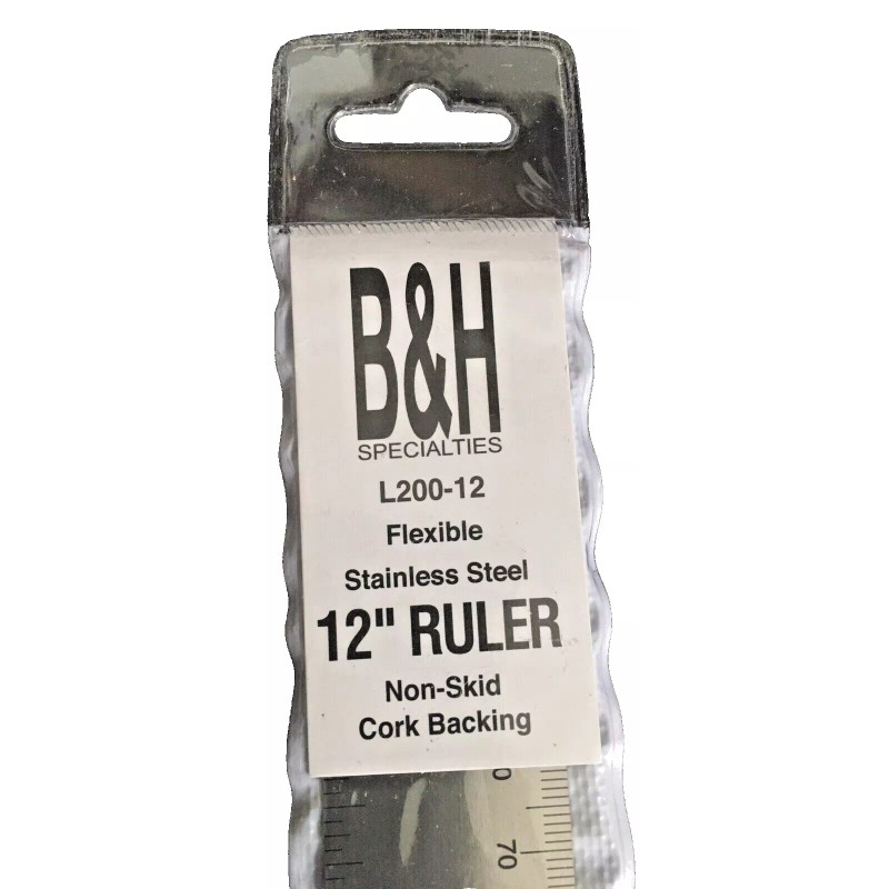 B & H Lot of 10 Stainless Steel 12" Non-Skid